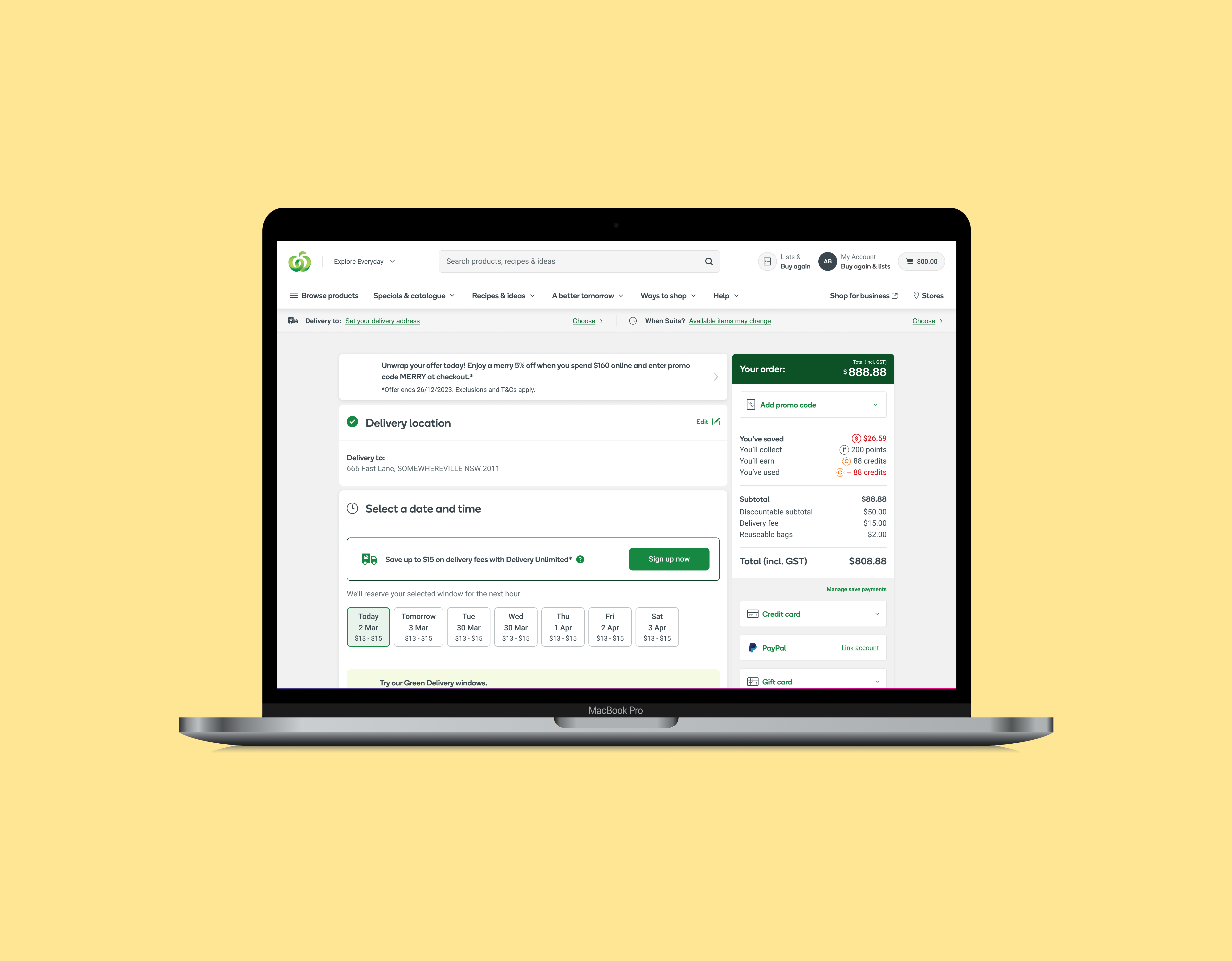 Introducing a delivery subscription sign-up from checkout