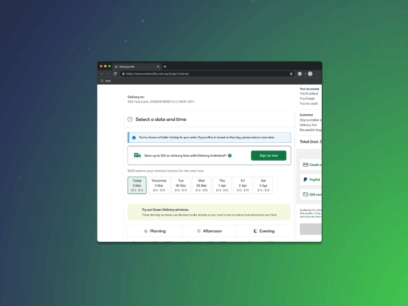 Introducing a delivery subscription sign-up from checkout