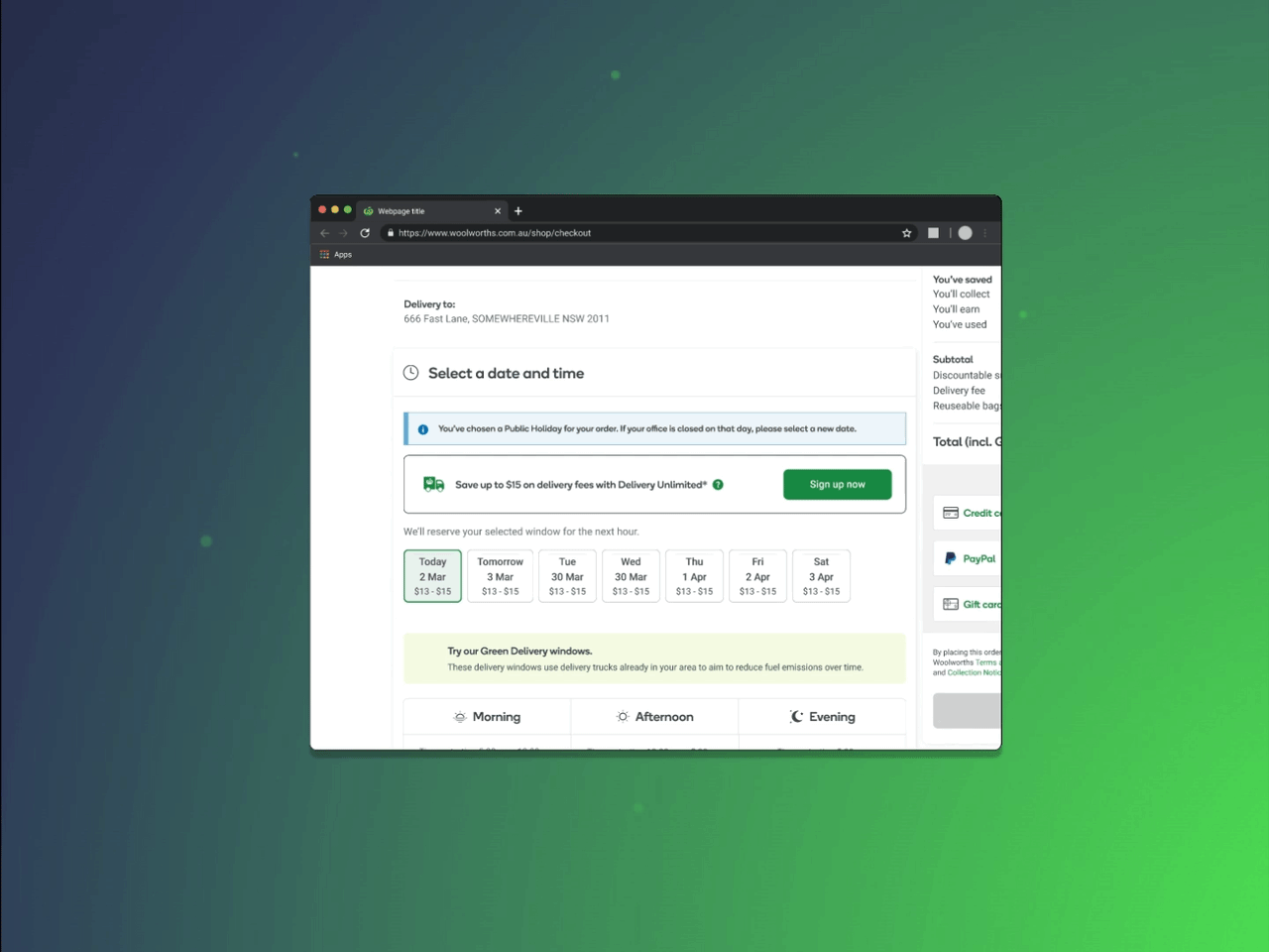 Introducing a delivery subscription sign-up from checkout