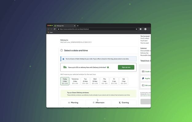 Introducing a delivery subscription sign-up from checkout